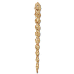 Gold Glitter Icicle Christmas Ornaments, 5.3", 24 Count, by Holiday Time
