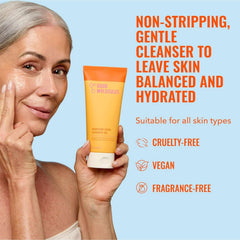 Good Molecules Hydrating Facial Cleansing Gel - Face Wash with Rosewater and Pineapple Extracts to Brighten, Cleanse, & Moisturize, Skincare for Face, 6.7 fl oz