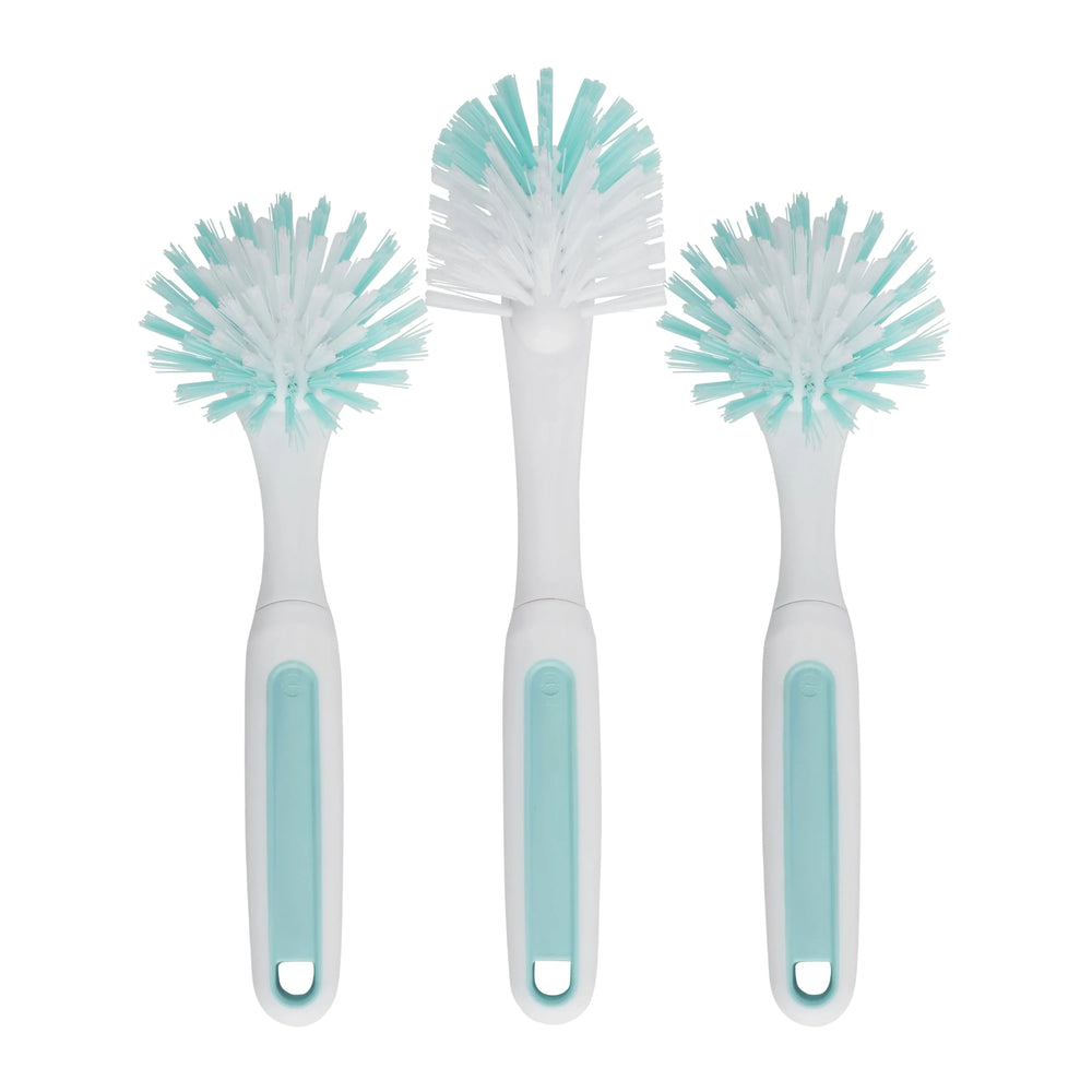 GoodCook PROfreshionals 3-Piece BPA-Free Kitchen Dish Brush Set, Teal - USA MEGA SHOP