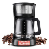 Gourmia One-Touch Coffee Maker 12 Cup with Pause & Serve, Auto Keep Warm, Black - USA MEGA SHOP