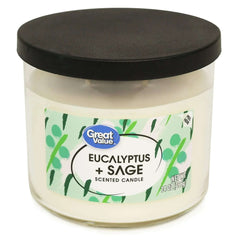 Great Value Eucalyptus & Sage Candle, 14 oz