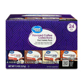 Great Value Flavored Medium Roast Ground Coffee Pods Variety Pack, 7.9 oz, 24 Count - USA MEGA SHOP