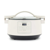 GreenPan 8 Quart Family Size Locking Lid Slow Cooker, Cream - USA MEGA SHOP