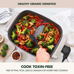 GreenPan Advanced 7-Quart Electric Ceramic Nonstick Skillet - USA MEGA SHOP