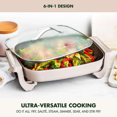 GreenPan Advanced 7-Quart Electric Ceramic Nonstick Skillet - USA MEGA SHOP