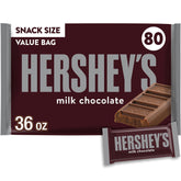HERSHEY'S Milk Chocolate Bars, Snack Size, 80 pcs.
