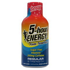 5-hour Energy Shot, Regular Strength, Berry, 1.93 fl. oz, 24 Count - USA MEGA SHOP
