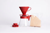 Hario V60 Pour Over Coffee Starter Set, 02 Red - USA MEGA SHOP