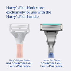 Harry's Plus Shaving Razor for Men with 5 Razor Blade Refill Cartridges, Moss Green