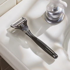 Harry's Winston Razor Handle for Men, Includes 5 Razor Blade Cartridges, Ink Chrome