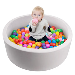 Hawsaiy Foam Ocean Ball Pit for Baby Infants and Toddlers Ages 1-3, Soft Round Play Area for Indoor/Outdoor Use, No Balls Included, Gray - USA MEGA SHOP