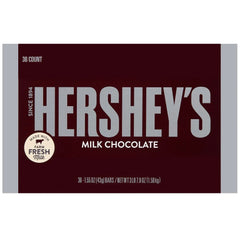 Hershey's Milk Chocolate, 1.55 oz, 36-count - USA MEGA SHOP
