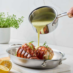 Hestan ProBond Luxe Stainless Steel Butter Warmer, 0.75qt.