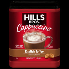 Hills Bros. Cappuccino English Toffee - Instant Cappuccino Mix