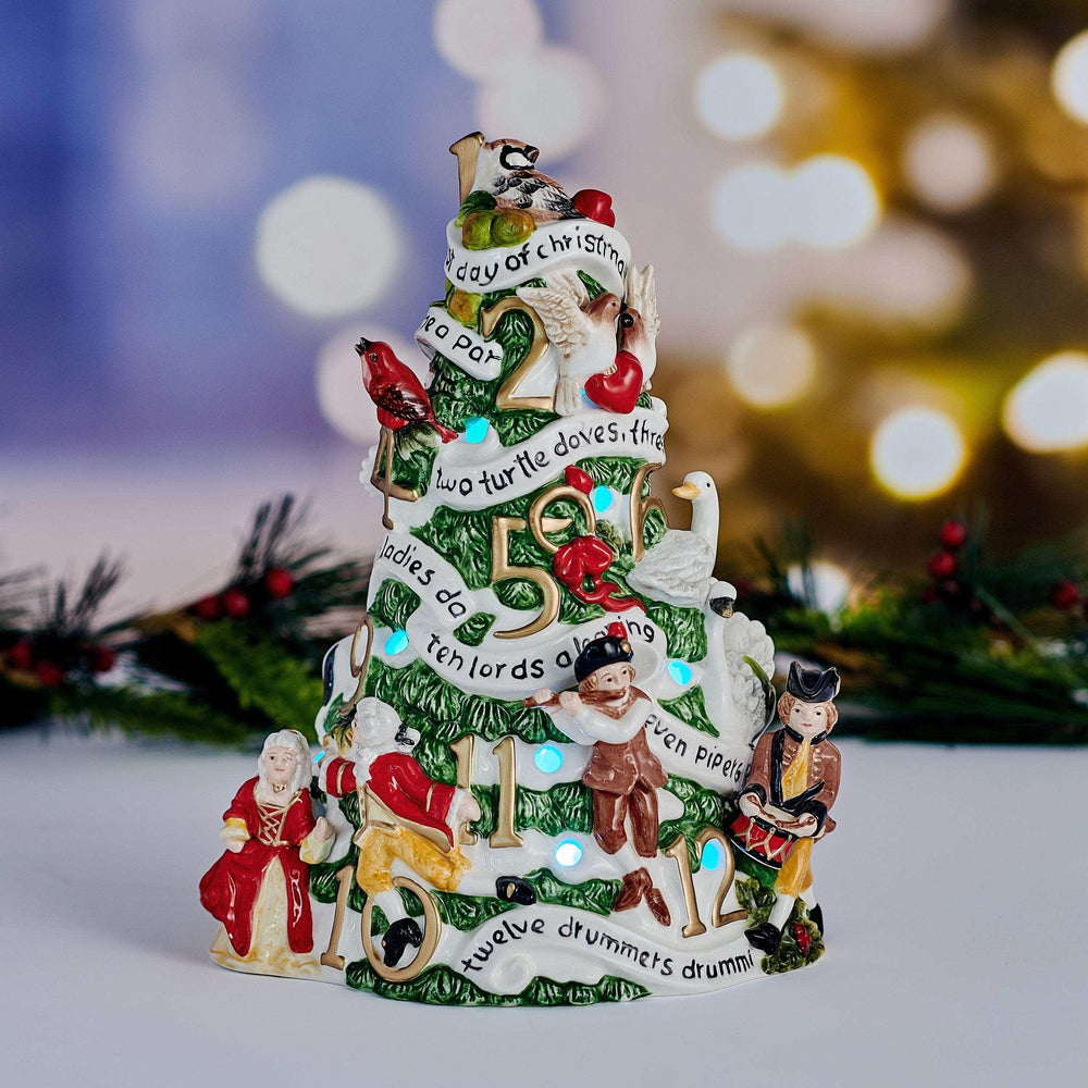 Holiday Luminary Christmas Tree LED Figurine, 9.5 IN - USA MEGA SHOP