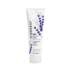 Honest Calming Lavender Baby Bath & Lotion Bundle, 18 fl oz Shampoo + Body Wash & 8.5 fl oz Face + Body Lotion