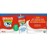 Horizon, Organic Low-fat Milk, 8 oz, 18-Count - USA MEGA SHOP