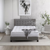 Hotel Grand Polyester Filled 2” Mattress Topper - USA MEGA SHOP