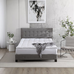 Hotel Grand Polyester Filled 2” Mattress Topper - USA MEGA SHOP