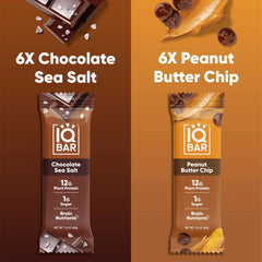 IQ BAR Plant Protein Bar Variety Pack, 12 pk.