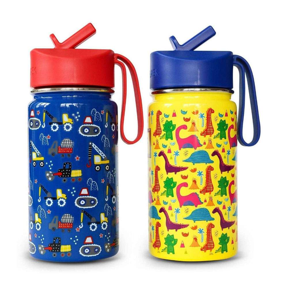 Iron Flask Kids 14-oz BPA Free Stainless Steel Insulated Water Bottles, 2 Pack, - USA MEGA SHOP
