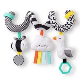 ItzyBitzySpiral_HighContrastCarSeatandStrollerToy - USA Mega Shop