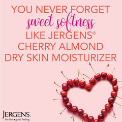 Jergens Original Scent with Cherry Almond Body Lotion Moisturizer for Dry Skin, 10 oz