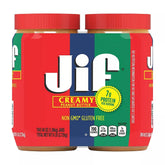 Jif Creamy Peanut Butter, Jars, 2 pk./48 oz. - USA MEGA SHOP