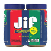 Jif Extra Crunchy Peanut Butter, 2 pk./48 oz - USA MEGA SHOP