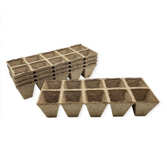 Jiffy-Strips Biodegradable Seed Starting Peat Strip (50 Pots), Has Drainage