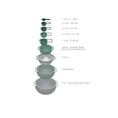 Joseph Joseph Nest 9-Piece Food Preparation & Measuring Set, Choose Color