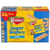 Keebler Sugar Wafers, Vanilla, 2.75 oz, 24-count - USA MEGA SHOP