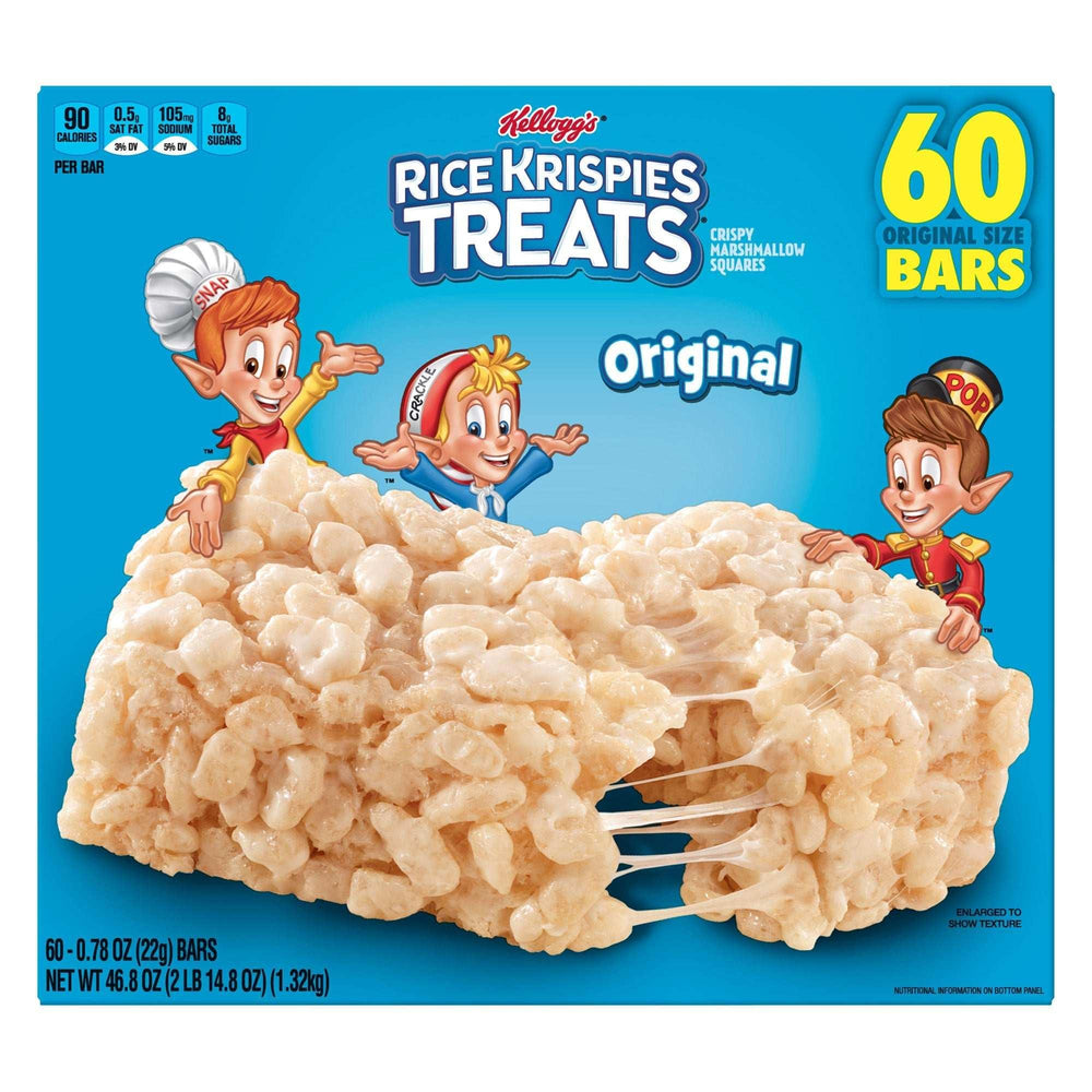 Kellogg's Rice Krispies Treats, 0.78 oz, 60-count - USA MEGA SHOP