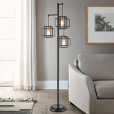 Kelsey Dual Square 3-Light Floor Lamp - USA MEGA SHOP