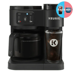 Keurig K-Duo Essentials, Hot & Iced Single-Serve K-Cup Pod Coffee Maker & Carafe, Black - USA MEGA SHOP