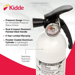 Kidde Kitchen and General-Use 1:A-10:BC Fire Extinguisher Value Pack - USA MEGA SHOP
