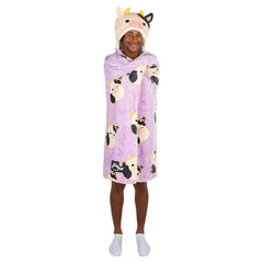 Kids Licensed 40" x 50" Hooded Throw with Sherpa Lining - USA MEGA SHOP