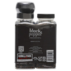 Kirkland Signature, Black Pepper with Grinder, 6.3 oz, 2-Count - USA MEGA SHOP