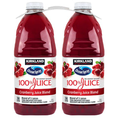 Kirkland Signature, Ocean Spray Cranberry Premium 100% Juice, 96 fl oz, 2-Count - USA MEGA SHOP