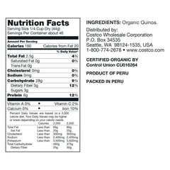 Kirkland Signature, Organic QuinKirkland Signature, Organic Quinoa, 4.5 lbsoa, 4.5 lbs - USA MEGA SHOP
