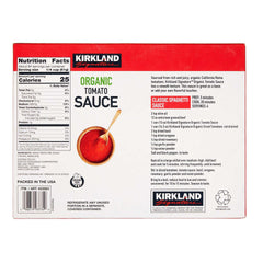 Kirkland Signature, Organic Tomato Sauce, 15 oz, 12-Count - USA MEGA SHOP