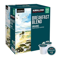 Kirkland Signature Coffee Organic Breakfast Blend K-Cup Pod, 120-count - USA MEGA SHOP