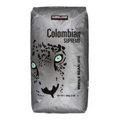 Kirkland Signature Colombian Supremo Coffee, Whole Bean, 3 lbs - USA MEGA SHOP