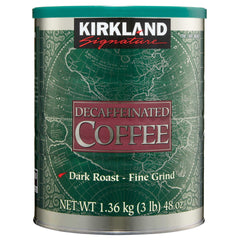 Kirkland Signature Decaffeinated Coffee, Dark Roast, 3 lbs - USA MEGA SHOP