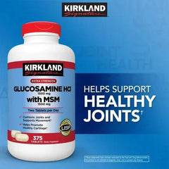 Kirkland Signature Glucosamine with MSM, 375 Tablets - USA MEGA SHOP