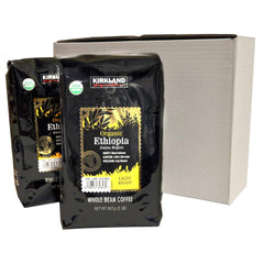 Kirkland Signature Organic Ethiopia Whole Bean Coffee, 2 lbs - USA MEGA SHOP