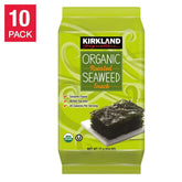 Kirkland Signature Organic Roasted Seaweed, 0.6 oz, 10-count - USA MEGA SHOP