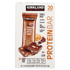Kirkland Signature Protein Bar, Variety Pack, 2.12 oz, 20-count
