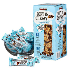 Kirkland Signature Soft & Chewy Granola Bars, 0.85 oz, 64-count - USA MEGA SHOP