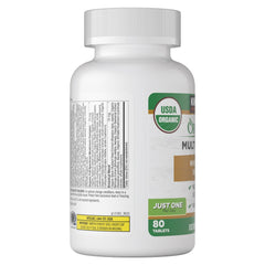 Kirkland Signature USDA Organic Multivitamin, 80 Coated Tablets